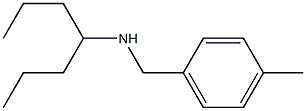 heptan-4-yl[(4-methylphenyl)methyl]amine Structure
