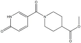 methyl 1-[(6-oxo-1,6-dihydropyridin-3-yl)carbonyl]piperidine-4-carboxylate Structure