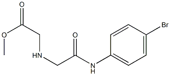 methyl 2-({[(4-bromophenyl)carbamoyl]methyl}amino)acetate 구조식 이미지