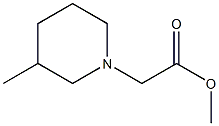 methyl 2-(3-methylpiperidin-1-yl)acetate 구조식 이미지
