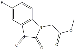 methyl 2-(5-fluoro-2,3-dioxo-2,3-dihydro-1H-indol-1-yl)acetate Structure