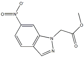 methyl 2-(6-nitro-1H-indazol-1-yl)acetate Structure