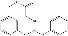 methyl 2-[(1,3-diphenylpropan-2-yl)amino]acetate Structure