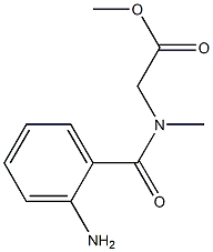 methyl 2-[(2-aminophenyl)-N-methylformamido]acetate 구조식 이미지