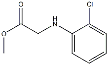 methyl 2-[(2-chlorophenyl)amino]acetate Structure