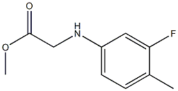 methyl 2-[(3-fluoro-4-methylphenyl)amino]acetate Structure