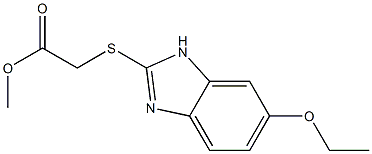 methyl 2-[(6-ethoxy-1H-1,3-benzodiazol-2-yl)sulfanyl]acetate 구조식 이미지