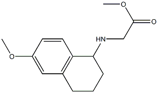 methyl 2-[(6-methoxy-1,2,3,4-tetrahydronaphthalen-1-yl)amino]acetate Structure