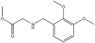 methyl 2-{[(2,3-dimethoxyphenyl)methyl]amino}acetate 구조식 이미지