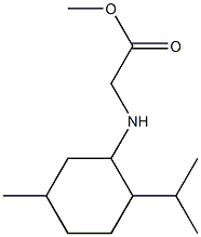 methyl 2-{[5-methyl-2-(propan-2-yl)cyclohexyl]amino}acetate Structure