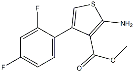 methyl 2-amino-4-(2,4-difluorophenyl)thiophene-3-carboxylate Structure