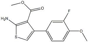 methyl 2-amino-4-(3-fluoro-4-methoxyphenyl)thiophene-3-carboxylate Structure