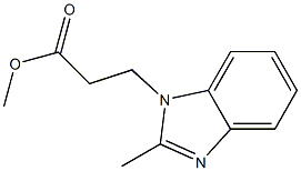 methyl 3-(2-methyl-1H-1,3-benzodiazol-1-yl)propanoate Structure