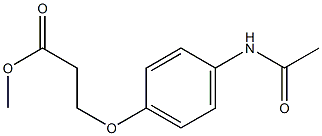 methyl 3-(4-acetamidophenoxy)propanoate 구조식 이미지
