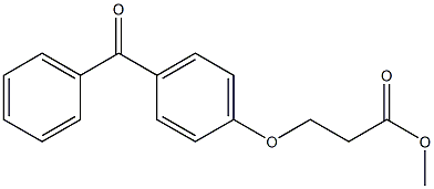 methyl 3-(4-benzoylphenoxy)propanoate 구조식 이미지