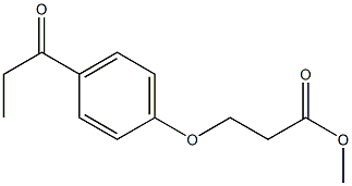 methyl 3-(4-propanoylphenoxy)propanoate Structure