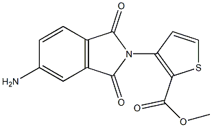 methyl 3-(5-amino-1,3-dioxo-2,3-dihydro-1H-isoindol-2-yl)thiophene-2-carboxylate 구조식 이미지