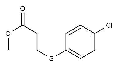 methyl 3-[(4-chlorophenyl)sulfanyl]propanoate Structure