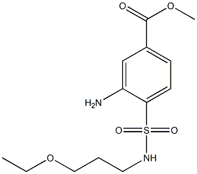 methyl 3-amino-4-[(3-ethoxypropyl)sulfamoyl]benzoate Structure