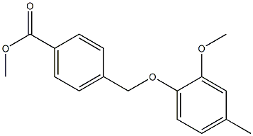 methyl 4-(2-methoxy-4-methylphenoxymethyl)benzoate 구조식 이미지