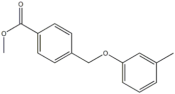 methyl 4-(3-methylphenoxymethyl)benzoate 구조식 이미지