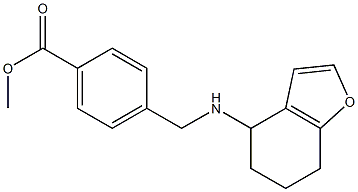 methyl 4-[(4,5,6,7-tetrahydro-1-benzofuran-4-ylamino)methyl]benzoate 구조식 이미지