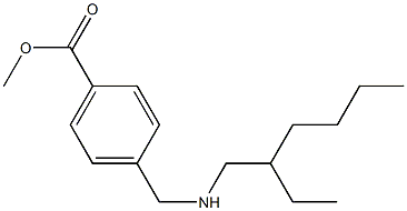 methyl 4-{[(2-ethylhexyl)amino]methyl}benzoate 구조식 이미지