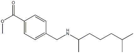 methyl 4-{[(6-methylheptan-2-yl)amino]methyl}benzoate Structure