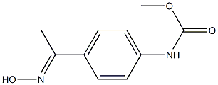 methyl N-{4-[1-(hydroxyimino)ethyl]phenyl}carbamate 구조식 이미지