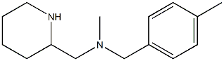 methyl[(4-methylphenyl)methyl](piperidin-2-ylmethyl)amine Structure