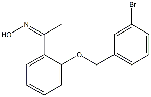 N-(1-{2-[(3-bromophenyl)methoxy]phenyl}ethylidene)hydroxylamine Structure