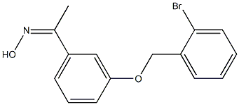 N-(1-{3-[(2-bromophenyl)methoxy]phenyl}ethylidene)hydroxylamine Structure