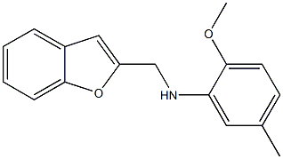 N-(1-benzofuran-2-ylmethyl)-2-methoxy-5-methylaniline 구조식 이미지