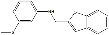 N-(1-benzofuran-2-ylmethyl)-3-(methylsulfanyl)aniline 구조식 이미지