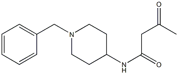 N-(1-benzylpiperidin-4-yl)-3-oxobutanamide Structure