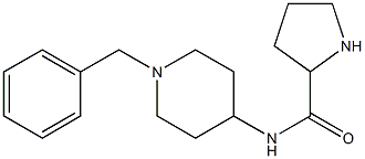 N-(1-benzylpiperidin-4-yl)pyrrolidine-2-carboxamide 구조식 이미지