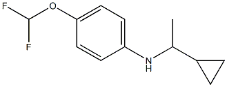 N-(1-cyclopropylethyl)-4-(difluoromethoxy)aniline 구조식 이미지