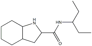 N-(1-ethylpropyl)octahydro-1H-indole-2-carboxamide 구조식 이미지