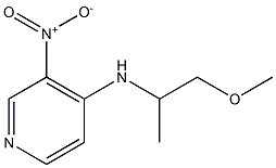 N-(1-methoxypropan-2-yl)-3-nitropyridin-4-amine 구조식 이미지