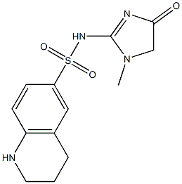 N-(1-methyl-4-oxo-4,5-dihydro-1H-imidazol-2-yl)-1,2,3,4-tetrahydroquinoline-6-sulfonamide 구조식 이미지