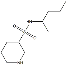 N-(1-methylbutyl)piperidine-3-sulfonamide 구조식 이미지