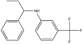 N-(1-phenylpropyl)-3-(trifluoromethyl)aniline 구조식 이미지