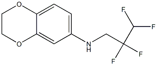 N-(2,2,3,3-tetrafluoropropyl)-2,3-dihydro-1,4-benzodioxin-6-amine Structure