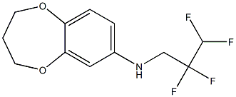 N-(2,2,3,3-tetrafluoropropyl)-3,4-dihydro-2H-1,5-benzodioxepin-7-amine Structure