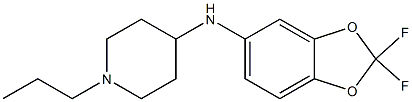 N-(2,2-difluoro-2H-1,3-benzodioxol-5-yl)-1-propylpiperidin-4-amine Structure
