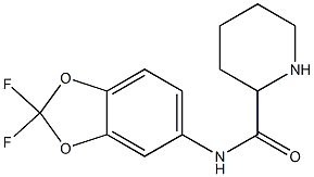 N-(2,2-difluoro-2H-1,3-benzodioxol-5-yl)piperidine-2-carboxamide 구조식 이미지