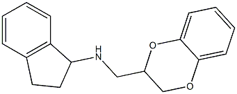 N-(2,3-dihydro-1,4-benzodioxin-2-ylmethyl)-2,3-dihydro-1H-inden-1-amine 구조식 이미지