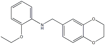 N-(2,3-dihydro-1,4-benzodioxin-6-ylmethyl)-2-ethoxyaniline 구조식 이미지