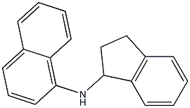 N-(2,3-dihydro-1H-inden-1-yl)naphthalen-1-amine 구조식 이미지