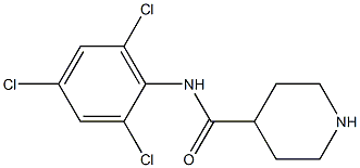 N-(2,4,6-trichlorophenyl)piperidine-4-carboxamide 구조식 이미지